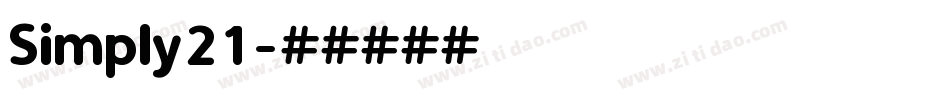 Simply21字体转换