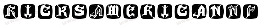 RicksAmericanNF字体转换