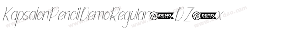 KapsalonPencilDemoRegular-DZ4x字体转换