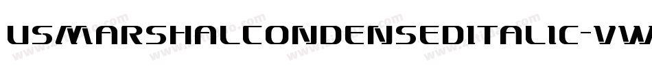 UsMarshalCondensedItalic-vwvy字体转换