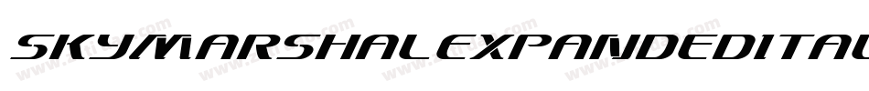 SkyMarshalExpandedItalicExpandedItalic-gKl4字体转换 SkyMarshalExpandedItalicExpandedItalic-gKl4字体转换