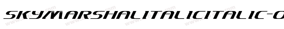 SkyMarshalItalicItalic-oLX4字体转换