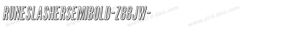 RuneSlasherSemiBold-z88jw字体转换