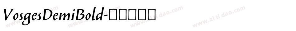 VosgesDemiBold字体转换