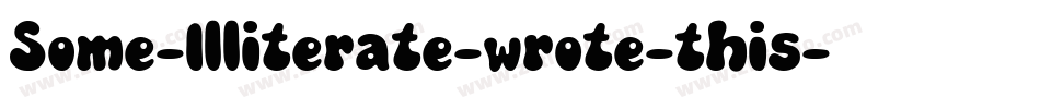Some-Illiterate-wrote-this字体转换
