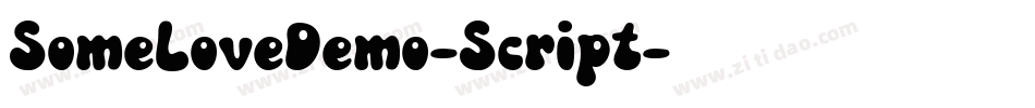 SomeLoveDemo-Script字体转换
