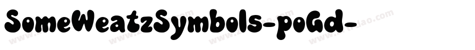 SomeWeatzSymbols-poGd字体转换