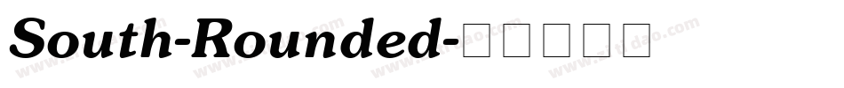 South-Rounded字体转换