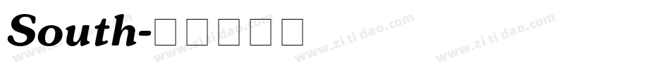 South字体转换