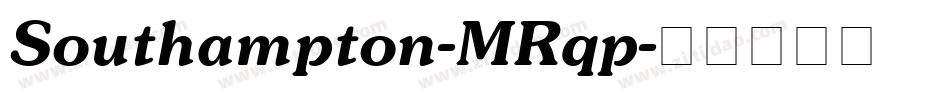 Southampton-MRqp字体转换