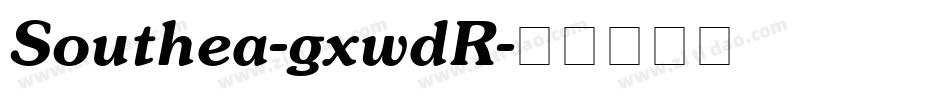 Southea-gxwdR字体转换