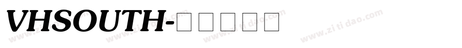 VHSOUTH字体转换
