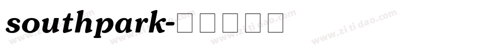 southpark字体转换