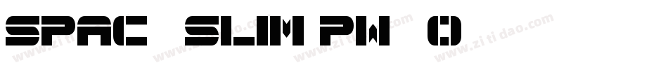 Spac3Slim-pW5O字体转换