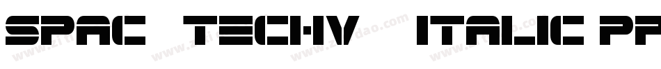 Spac3Techv17Italic-pPLa字体转换