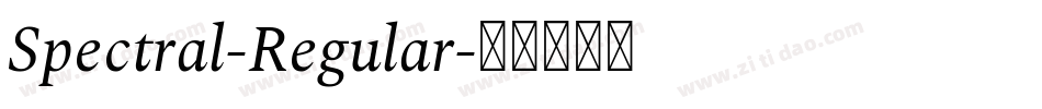 Spectral-Regular字体转换