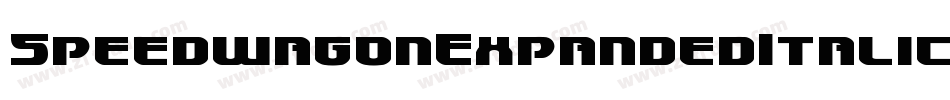 SpeedwagonExpandedItalic-8JOD字体转换 SpeedwagonExpandedItalic-8JOD字体转换