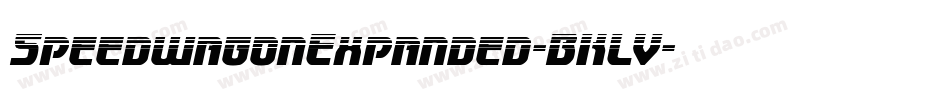 SpeedwagonExpanded-BKLV字体转换 SpeedwagonExpanded-BKLV字体转换