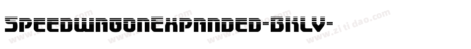 SpeedwagonExpanded-BKLV字体转换 SpeedwagonExpanded-BKLV字体转换