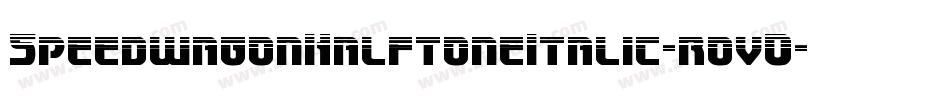 SpeedwagonHalftoneItalic-rovO字体转换 SpeedwagonHalftoneItalic-rovO字体转换