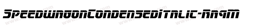 SpeedwagonCondensedItalic-Ra9M字体转换 SpeedwagonCondensedItalic-Ra9M字体转换