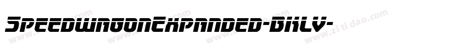 SpeedwagonExpanded-BKLV字体转换 SpeedwagonExpanded-BKLV字体转换