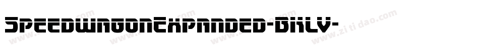 SpeedwagonExpanded-BKLV字体转换 SpeedwagonExpanded-BKLV字体转换