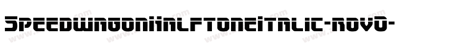 SpeedwagonHalftoneItalic-rovO字体转换 SpeedwagonHalftoneItalic-rovO字体转换