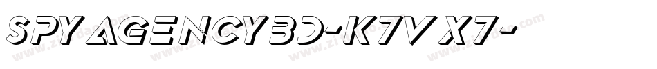 SpyAgency3D-K7Vx7字体转换