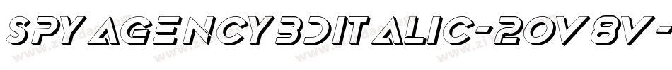 SpyAgency3DItalic-2Ov8v字体转换