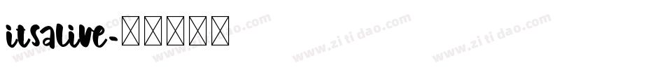 itsalive字体转换