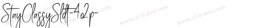 StayClassySldt-4o2p字体转换