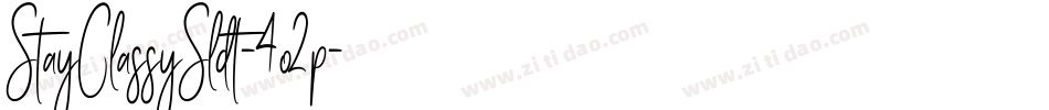 StayClassySldt-4o2p字体转换