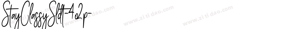 StayClassySldt-4o2p字体转换