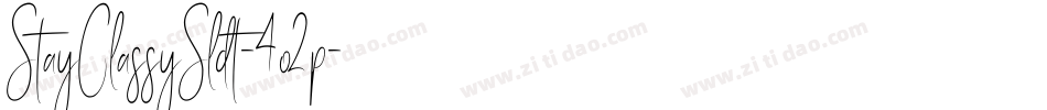 StayClassySldt-4o2p字体转换