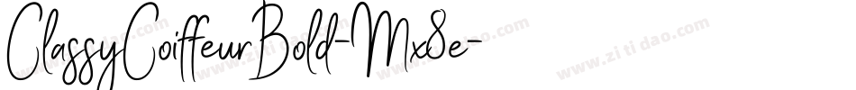 ClassyCoiffeurBold-Mx8e字体转换