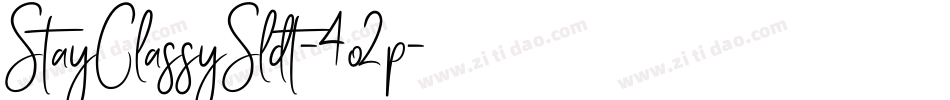 StayClassySldt-4o2p字体转换