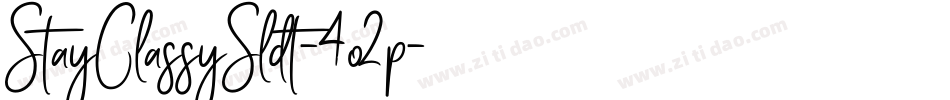 StayClassySldt-4o2p字体转换