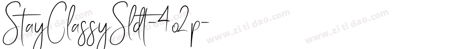 StayClassySldt-4o2p字体转换