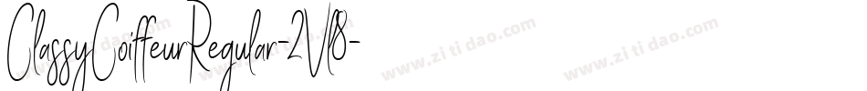 ClassyCoiffeurRegular-2Vl8字体转换