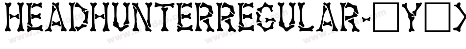 HeadhunterRegular-6Y1x字体转换