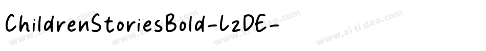 ChildrenStoriesBold-LzDE字体转换