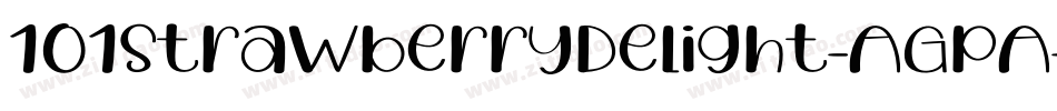 101StrawberryDelight-AGpA字体转换