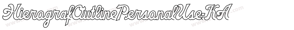 HierografOutlinePersonalUse-KAYW字体转换