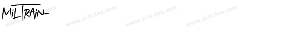MilTrain字体转换