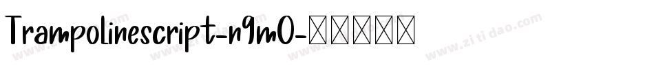 Trampolinescript-n9mO字体转换