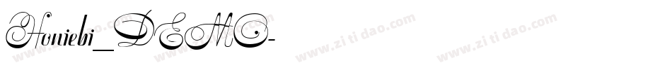 Honiebi_DEMO字体转换