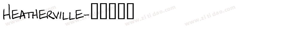 Heatherville字体转换
