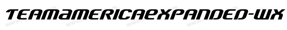 TeamAmericaExpanded-Wxvn字体转换