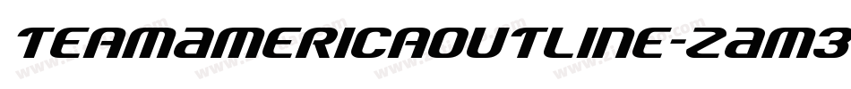 TeamAmericaOutline-ZAm3字体转换